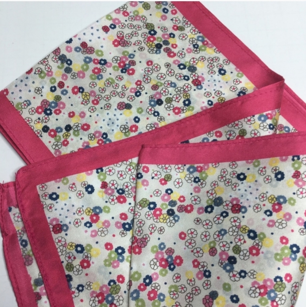 NWT Silky Foral Head Neck Bag Scarf appx 47inx6in - Picture 9 of 11